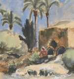 Landschaft in Palästina, Aquarell, 1936